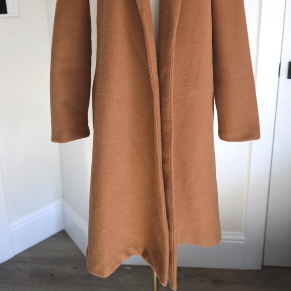 Zara Camel Minimalist Coat - Picture 3 of 10